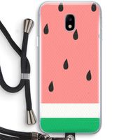 Watermeloen: Samsung Galaxy J3 (2017) Transparant Hoesje met koord
