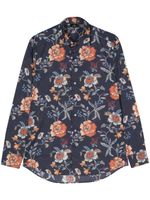 ETRO chemise en coton à fleurs - Bleu