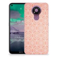 Nokia 3.4 | TPU bumper | Pattern Orange