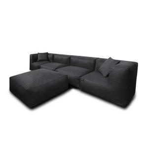 Feel Furniture - Binnen en Buiten bank - Odin - 4 Persoonsbank - Zwar…