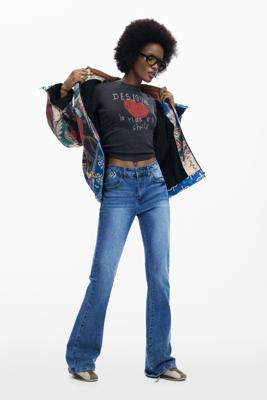 UITLOPENDE DENIM BROEK - BLUE - 42 UITLOPENDE DENIM BROEK - BLUE - 42