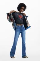 UITLOPENDE DENIM BROEK - BLUE - 42