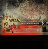 Jim Beam Classic Gitaar Neon - Junior Model 70 x 27 cm