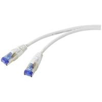 Renkforce RF-5266148 RJ45 Netwerkkabel, patchkabel CAT 6A S/FTP 20.00 m Grijs Slimline, Flexibel, Snagless, Vlambestendig 1 stuk(s)