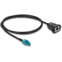 DeLOCK 90700 coax-kabel 1 m HSD Z RJ-45 Zwart, Blauw DeLOCK 90700 coax-kabel 1 m HSD Z RJ-45 Zwart, Blauw
