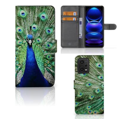 Xiaomi Redmi Note 12 5G | Poco X5 | Telefoonhoesje | Met pasjeshouder | Pauw