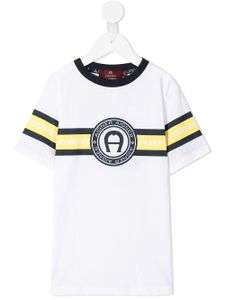 Aigner Kids t-shirt à logo imprimé - Blanc