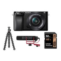 Sony Alpha A6100 systeemcamera + 16-50mm Streaming Kit