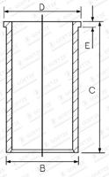 Goetze Engine Cilinderbus/voering O-ring 14-021480-00 - thumbnail