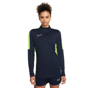 Nike Dri-FIT Academy 23 Trainingstrui 1/4-Zip Dames Donkerblauw Geel Wit