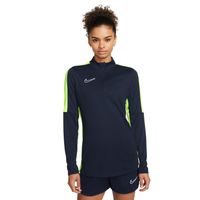 Nike Dri-FIT Academy 23 Trainingstrui 1/4-Zip Dames Donkerblauw Geel Wit