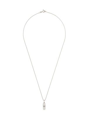 True Rocks small pill pendant necklace - Métallisé