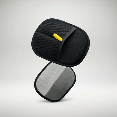 Zwarte haarverwijderhandschoen voor katten en honden