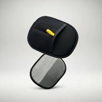 Zwarte haarverwijderhandschoen voor katten en honden