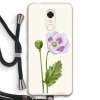 Purple poppy: Xiaomi Redmi 5 Transparant Hoesje met koord