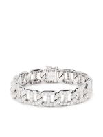 LEO PIZZO bracelet Her Gourmette en or blanc 18ct orné de diamants - Argent - thumbnail