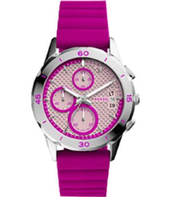 Horlogeband Fossil ES4220 Silicoon Paars 20mm