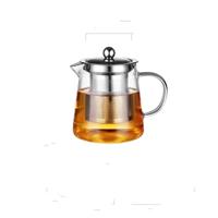 Grote capaciteit hittebestendig glas theepot thee set met roestvrijstaal filter voor Kung Fu thee capaciteit: 450ML