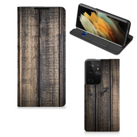 Samsung Galaxy S21 Ultra Book Wallet Case Steigerhout