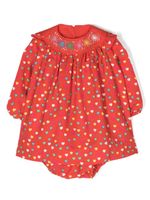 Stella McCartney Kids robe imprimée à volants - Rouge