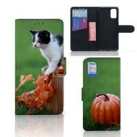 Samsung Galaxy A41 Telefoonhoesje met Pasjes Kitten - thumbnail