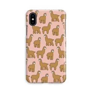 Alpacas: iPhone Xs Volledig Geprint Hoesje