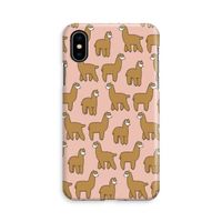Alpacas: iPhone Xs Volledig Geprint Hoesje