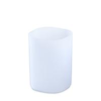 2 stks multifunctionele 4 grid Desktop pennenhouder Office school opslag geval duidelijk plastic vak Bureau potlood organisator (witte ronde)