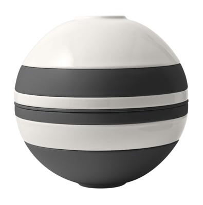 Villeroy & Boch Serviesset La Boule - Zwart / Wit - 7-delig / 2 personen - 2x kom, 2x schaal, 2x universeel bord, 1x serveerschaal
