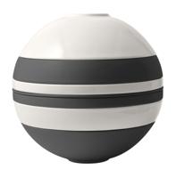Villeroy & Boch Serviesset La Boule - Zwart / Wit - 7-delig / 2 personen - 2x kom, 2x schaal, 2x universeel bord, 1x serveerschaal