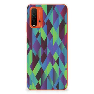 Xiaomi Poco M3 | TPU Hoesje | Abstract Green Blue