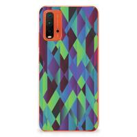 Xiaomi Poco M3 | TPU Hoesje | Abstract Green Blue