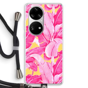 Pink Banana: Huawei P50 Pro Transparant Hoesje met koord
