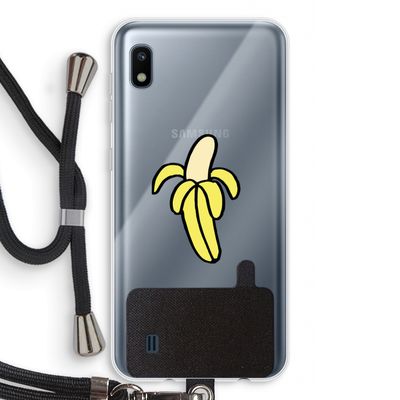 Banana: Samsung Galaxy A10 Transparant Hoesje met koord