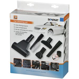 Scanpart auto reinigingsset 32+35mm Stofzuiger accessoire Zwart