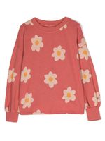 Bobo Choses pull en coton à fleurs - Rouge