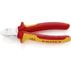 Knipex VDE-Abisolier-Seitenschneider 160mm 1000V 2K-Griffe Knipex 14 26 160 VDE Strip-zijsnijtang Met facet 160 mm