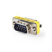 Nedis Seriële Adapter | Adapter | D-SUB 9-Pins Male | D-SUB 9-Pins Male | Vernikkeld | Metaal | Metaal | Doos - CCGB52811ME