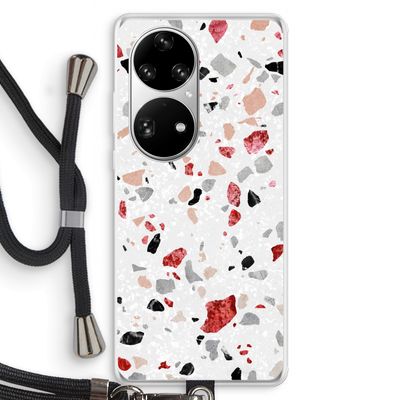 Terrazzo N°12: Huawei P50 Pro Transparant Hoesje met koord
