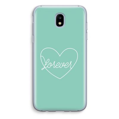 Forever heart pastel: Samsung Galaxy J5 (2017) Transparant Hoesje