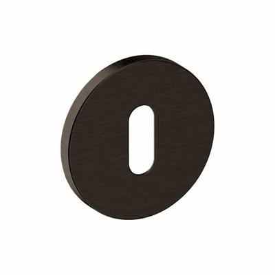 Hardbrass Sleutelrozet Shuffle rond dun 4mm - zwart