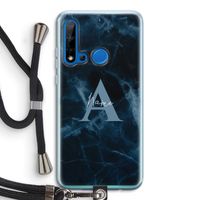 Midnight Marble: Huawei P20 Lite (2019) Transparant Hoesje met koord