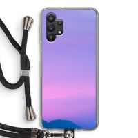 Sunset pastel: Samsung Galaxy A32 5G Transparant Hoesje met koord
