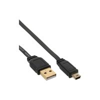 InLine 31805F USB-kabel 0,5 m USB 2.0 USB A Mini-USB B Zwart