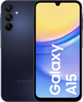 Samsung Galaxy SM-A155F 16,5 cm (6.5") Hybride Dual SIM Android 14 4G USB Type-C 4 GB 128 GB 5000 mAh Zwart, Blauw - thumbnail