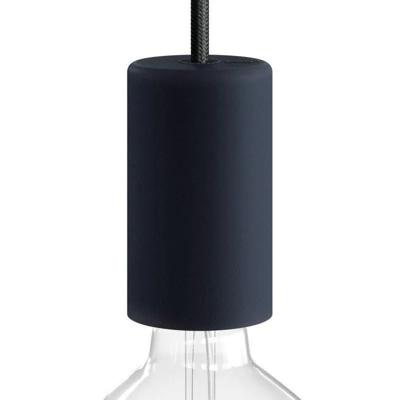 Buiten Fitting zwart rond ip65 met gladde afwerking siliconen