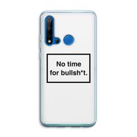 No time: Huawei P20 Lite (2019) Transparant Hoesje