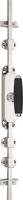 Formani TIMELESS KO-1932K krukespagnolet complete set - glans nikkel/ebbenhout rechtsdraaiend
