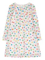 Stella McCartney Kids robe à cœurs imprimés - Blanc