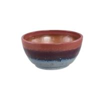 Elana Paarse Ronde Keramische Kom Ombre Patroon M